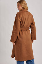 HANDMADE BELTED LONGLINE COAT