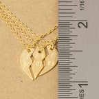Best Bitches Heart Pendant Necklace Set