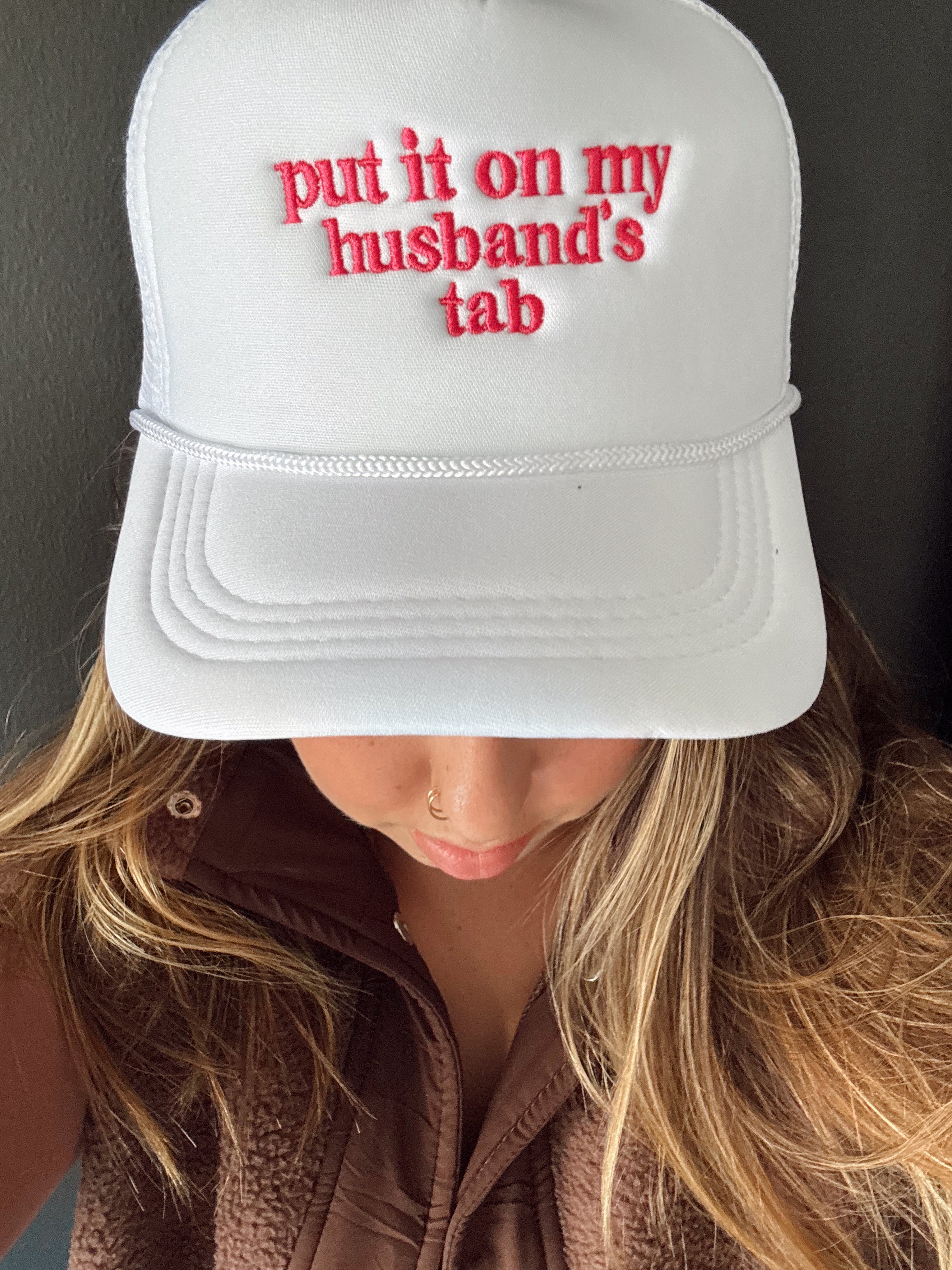 Husband’s Tab Trucker Hat