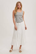 Scoop Neck Knit Tank Top