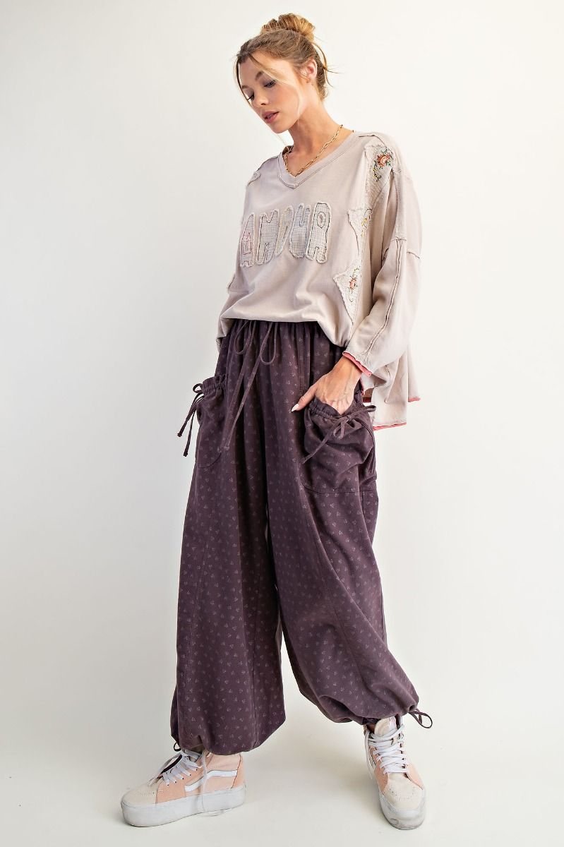 Amour Patch Cotton Jersey Top