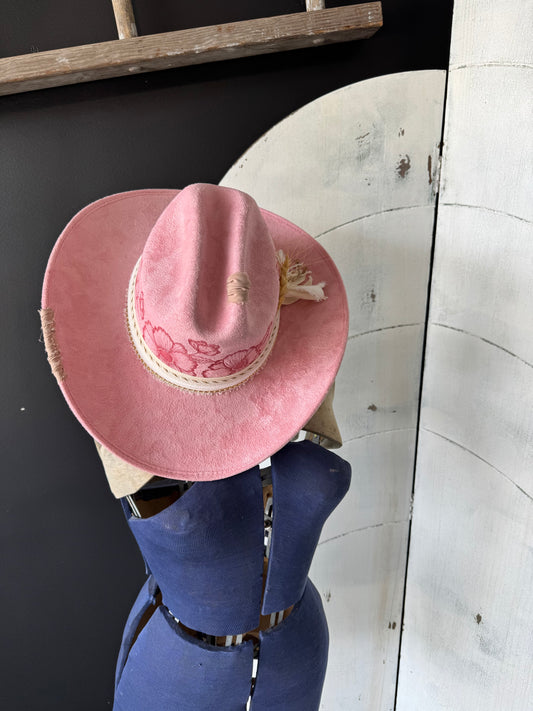 Wildflower Design Burned Hat