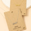 Handwritten Aloha Print Necklace