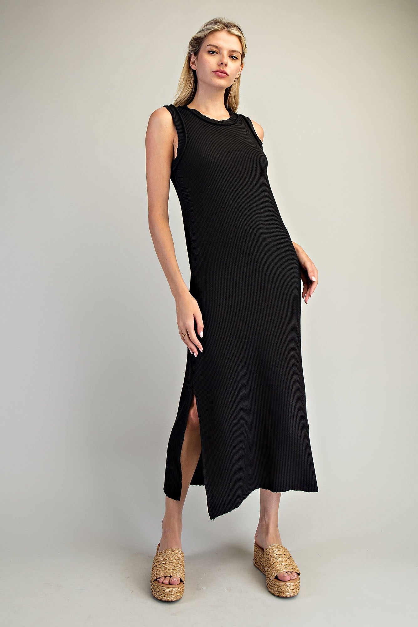 Ribbed Maxi Dress