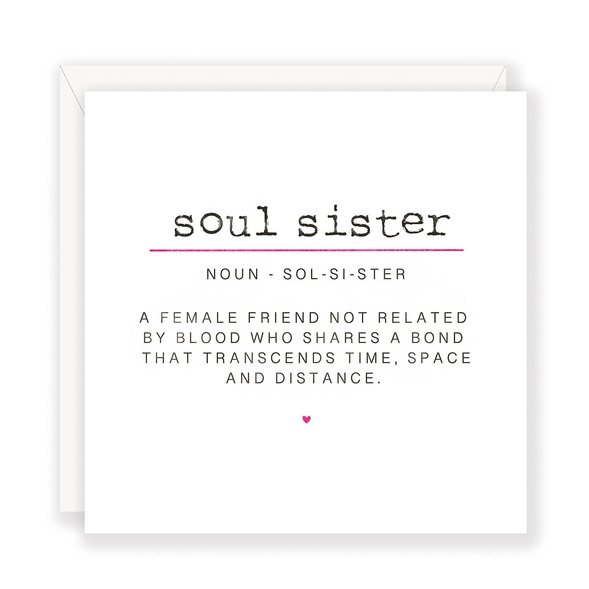 Soul Sister greeting card