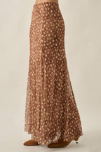 Fawn Print Maxi Skirt