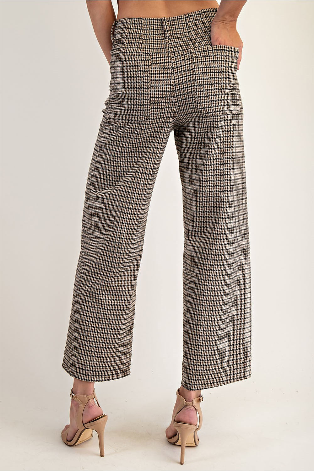 Houndstooth Straight Leg