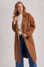 HANDMADE BELTED LONGLINE COAT