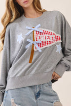 Pennant Applique Sweatshirt