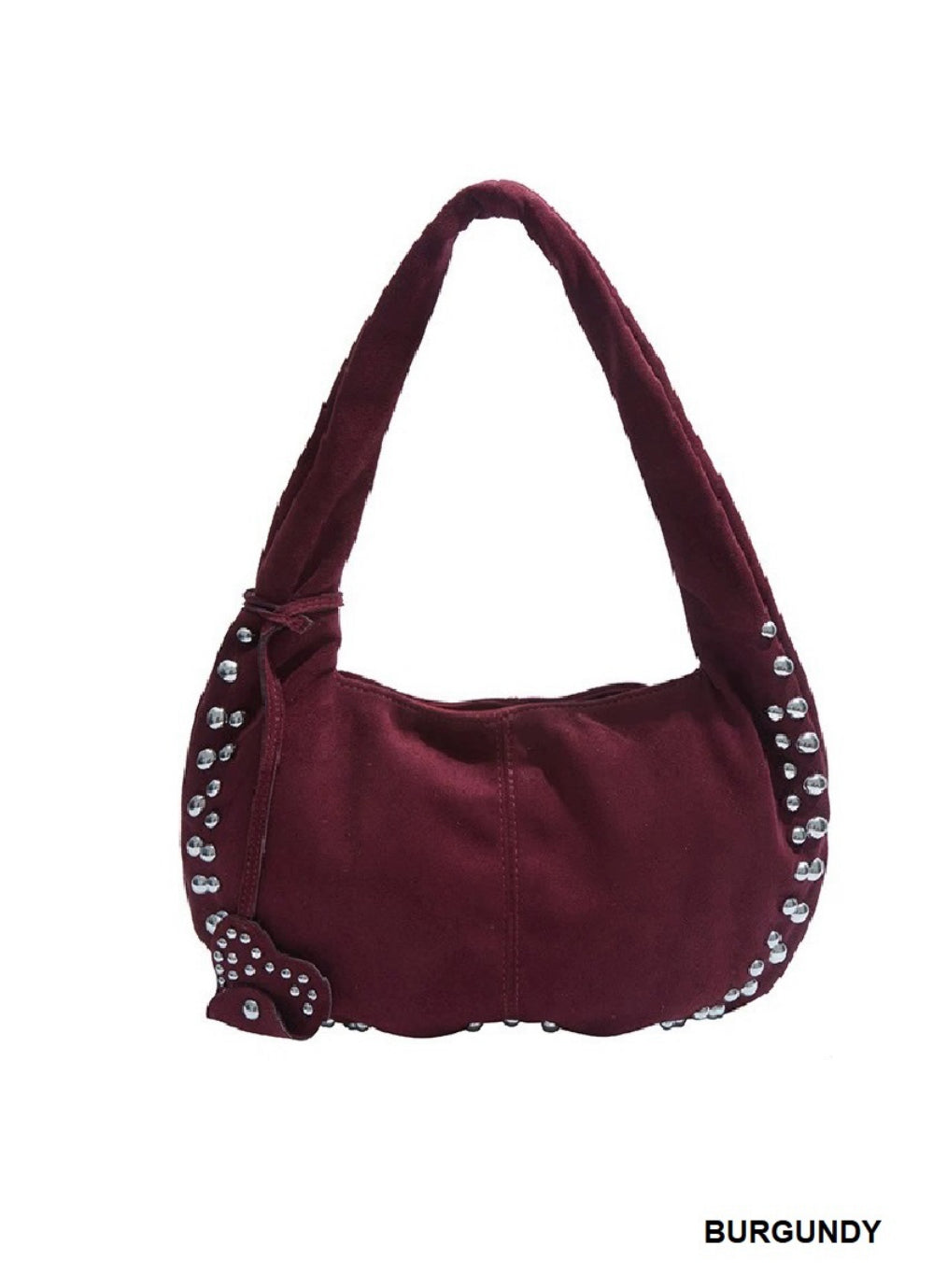 Suede Stud Bag