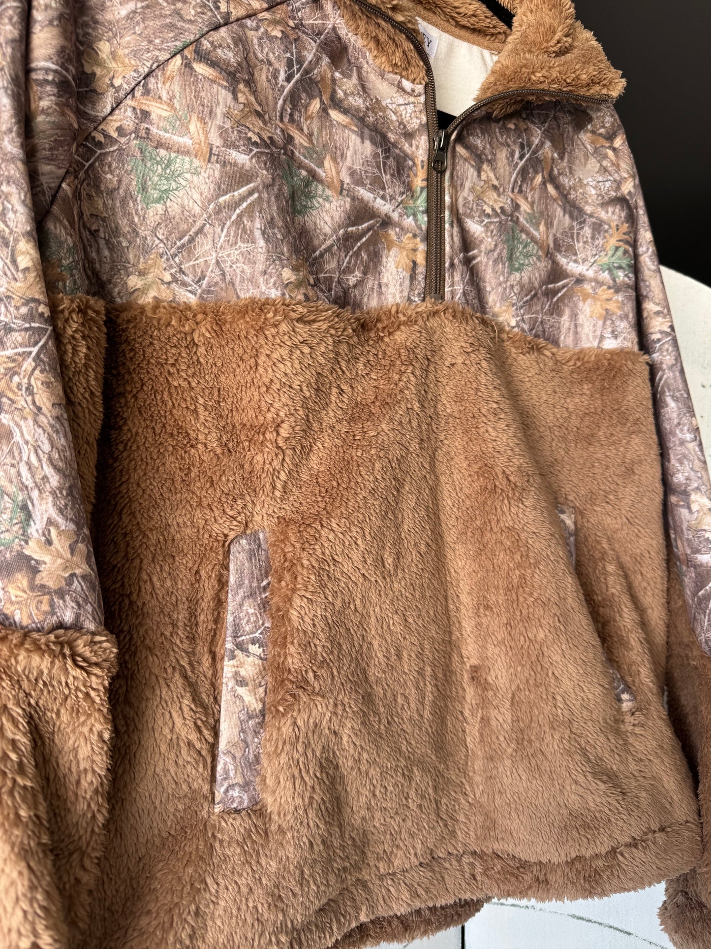 Camo Sherpa Pullover