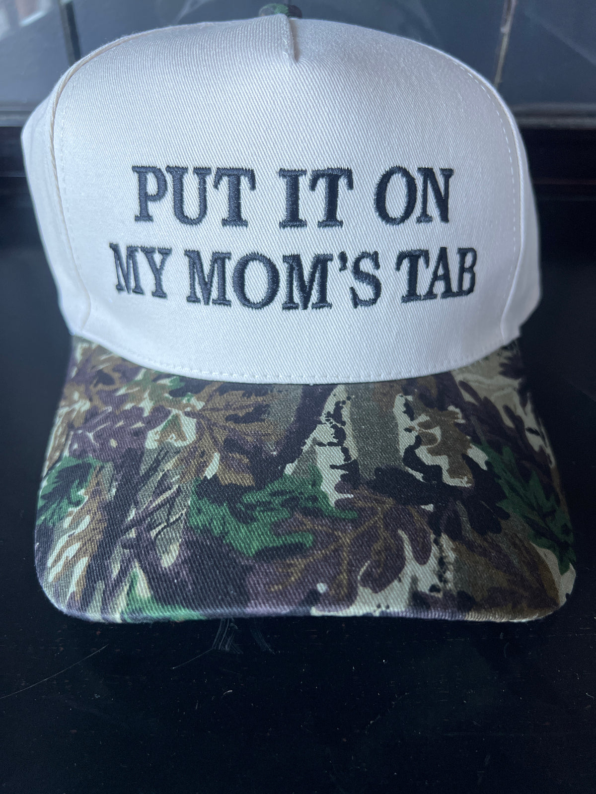 Put it on my moms tab hat