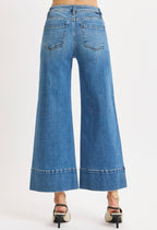 Risen Cropped Pintuck Jeans
