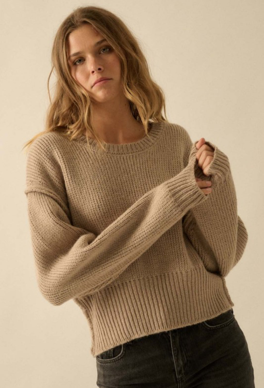 Exposed Seam Sweater