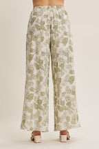 Palm Leaf Wide Leaf Pants