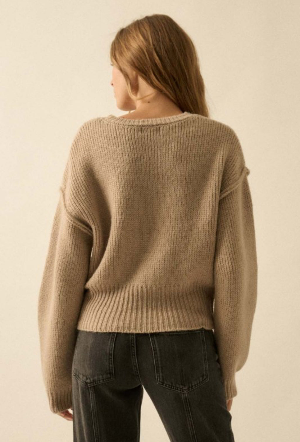 Exposed Seam Sweater