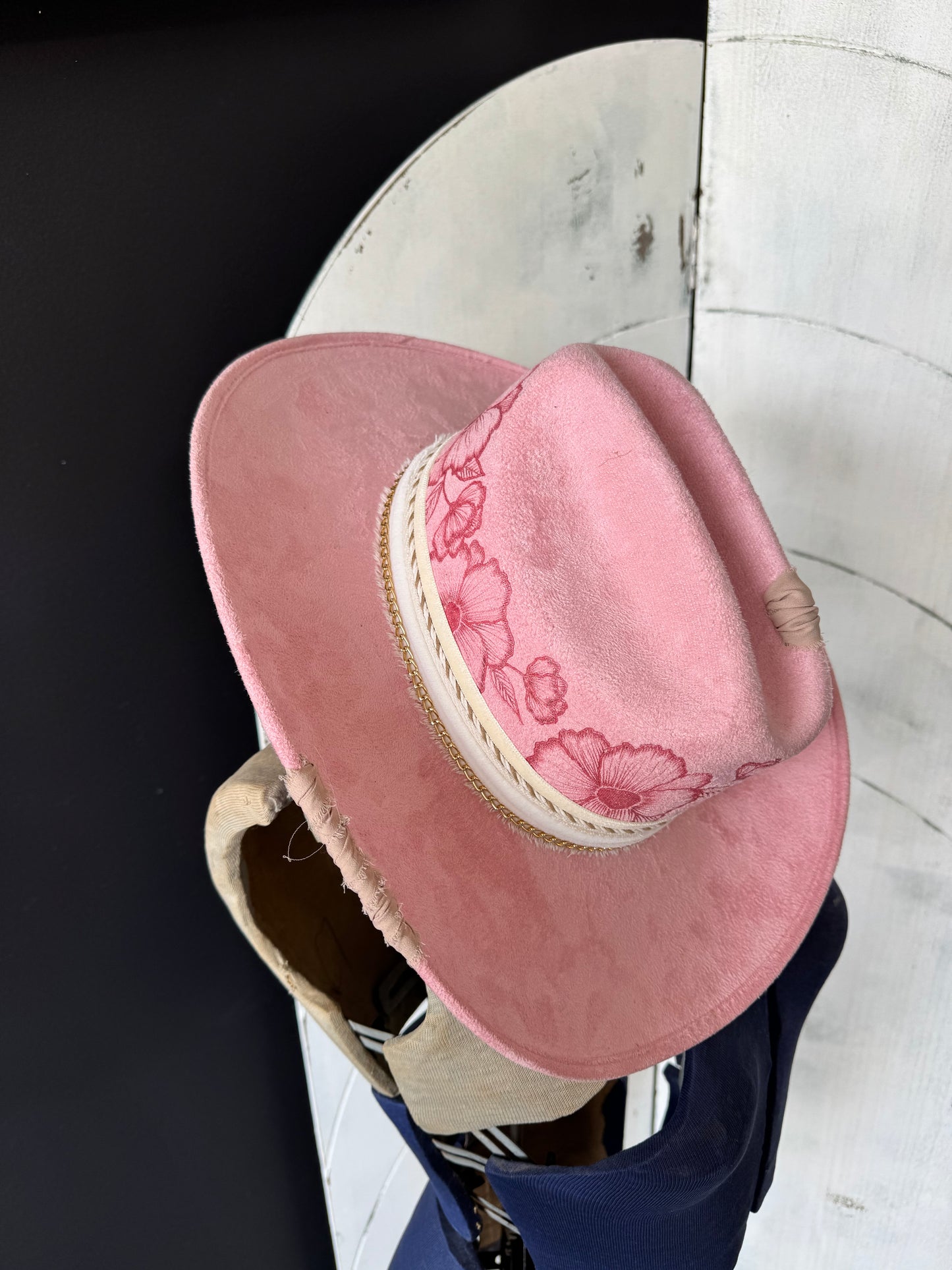 Wildflower Design Burned Hat