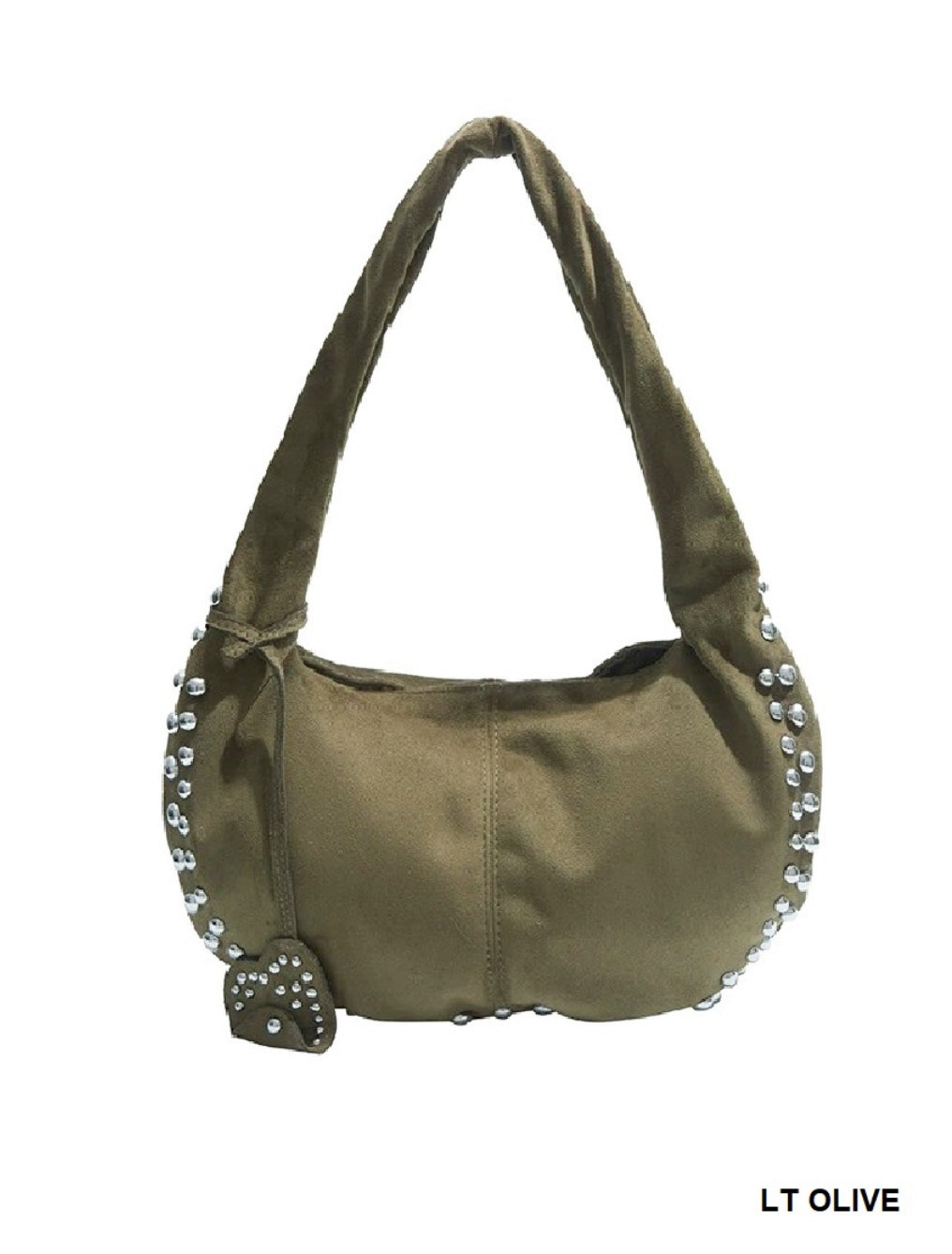 Suede Stud Bag