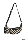Duo Checkered Crossbody Fanny Pack & Wallet