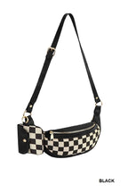 Duo Checkered Crossbody Fanny Pack & Wallet