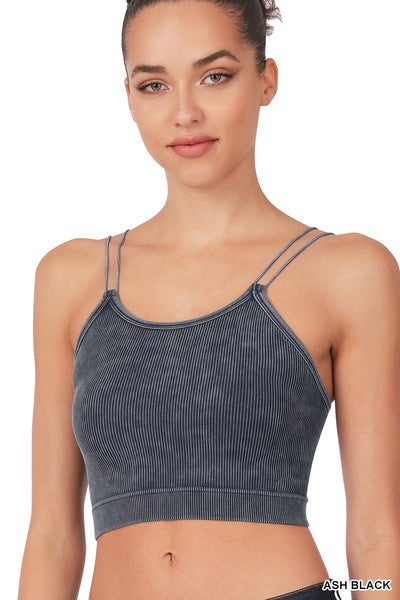 Double Strap Ribbed Seamless Brami