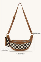 Duo Checkered Crossbody Fanny Pack & Wallet