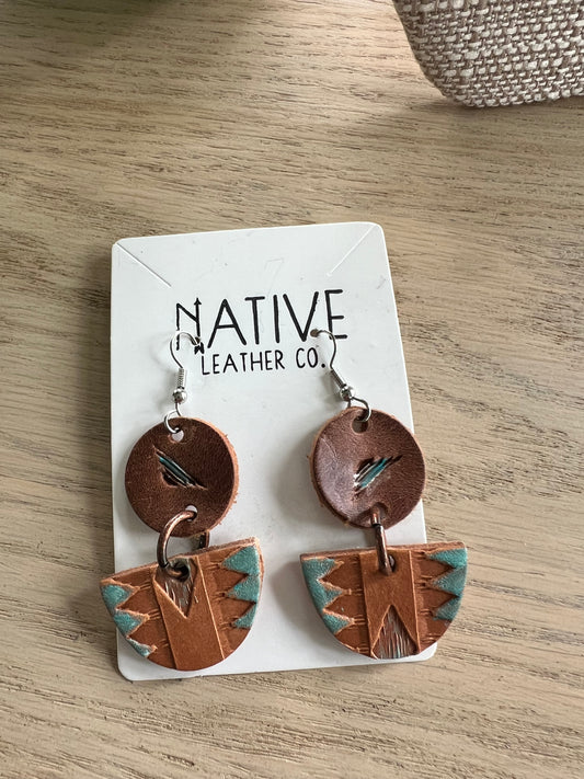 Native Leather Artisan Line earrings