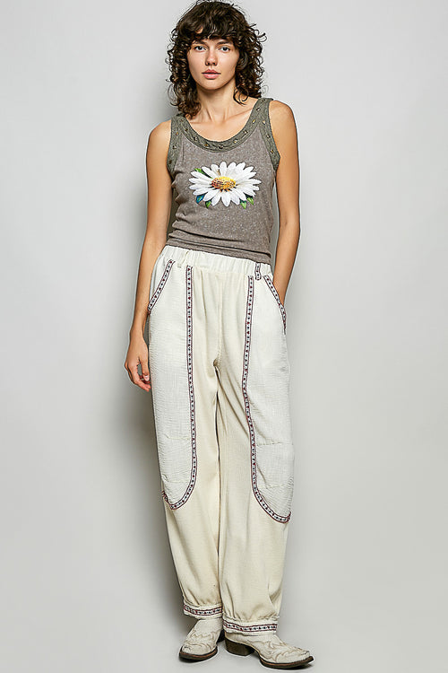 Daisy Lace Embellished Tank