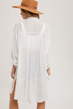 Button Up Longline Top