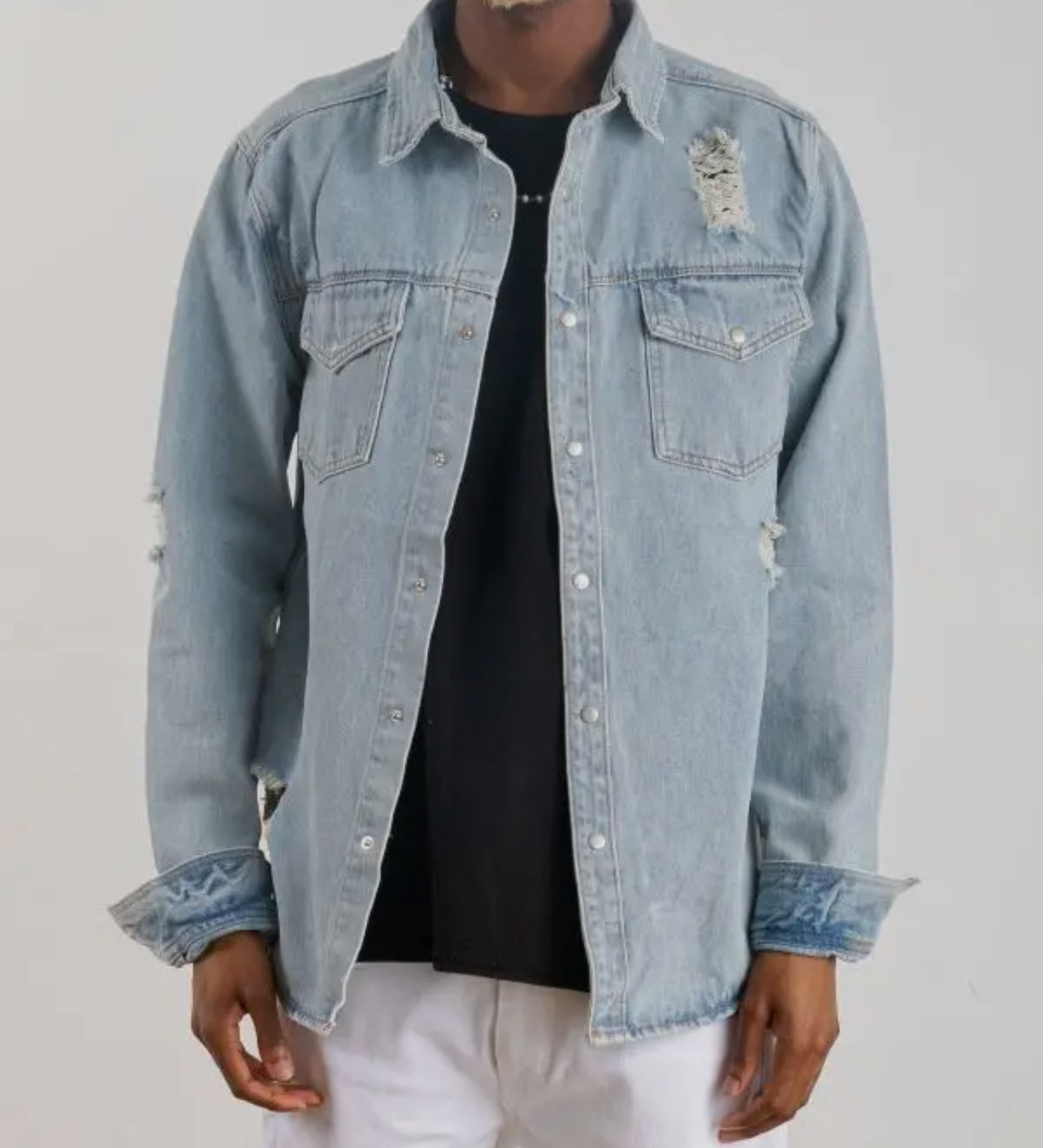 The Traveler Long Denim Jacket