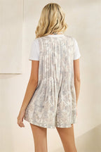 French Terry V-Neck Romper