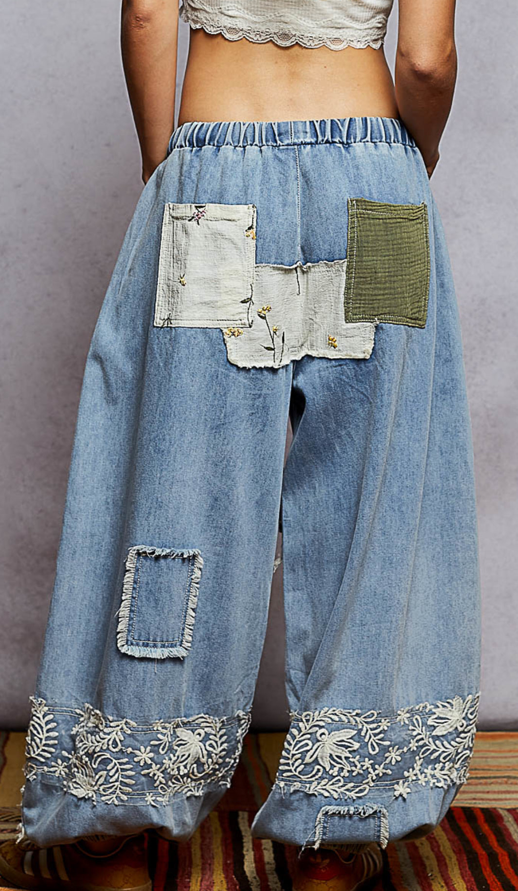 Denim Patch Jogger