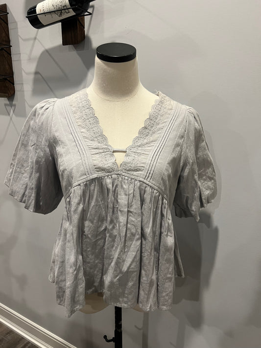 Smocked Babydoll Top