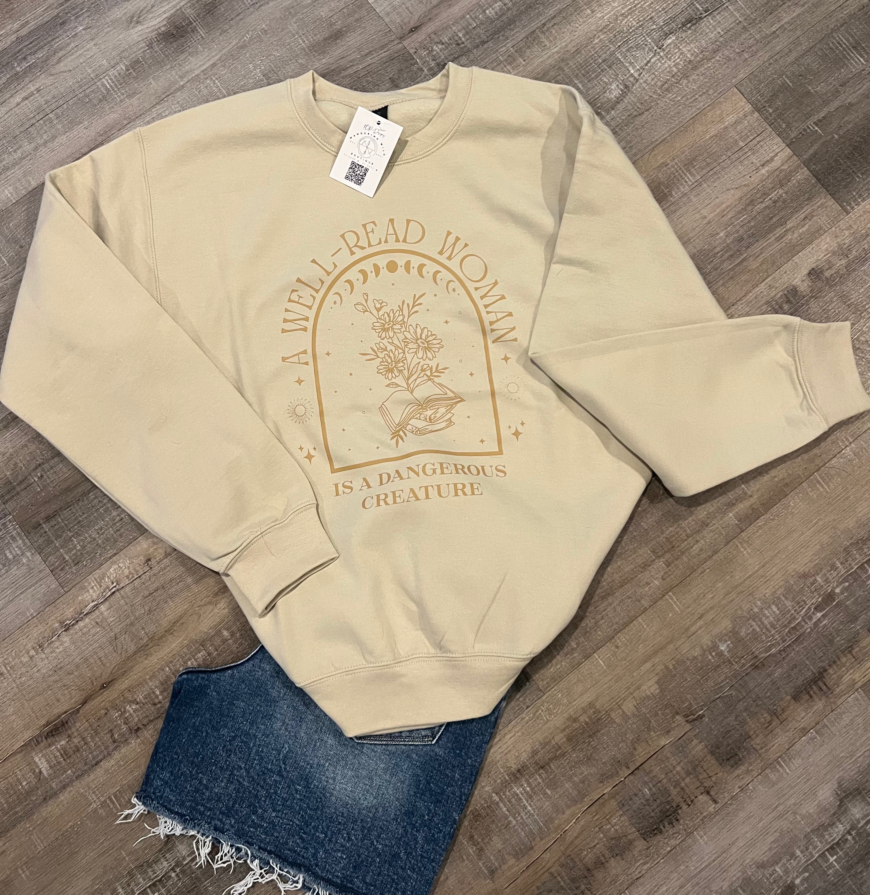 A Well Read Woman Crewneck Sweatshirt