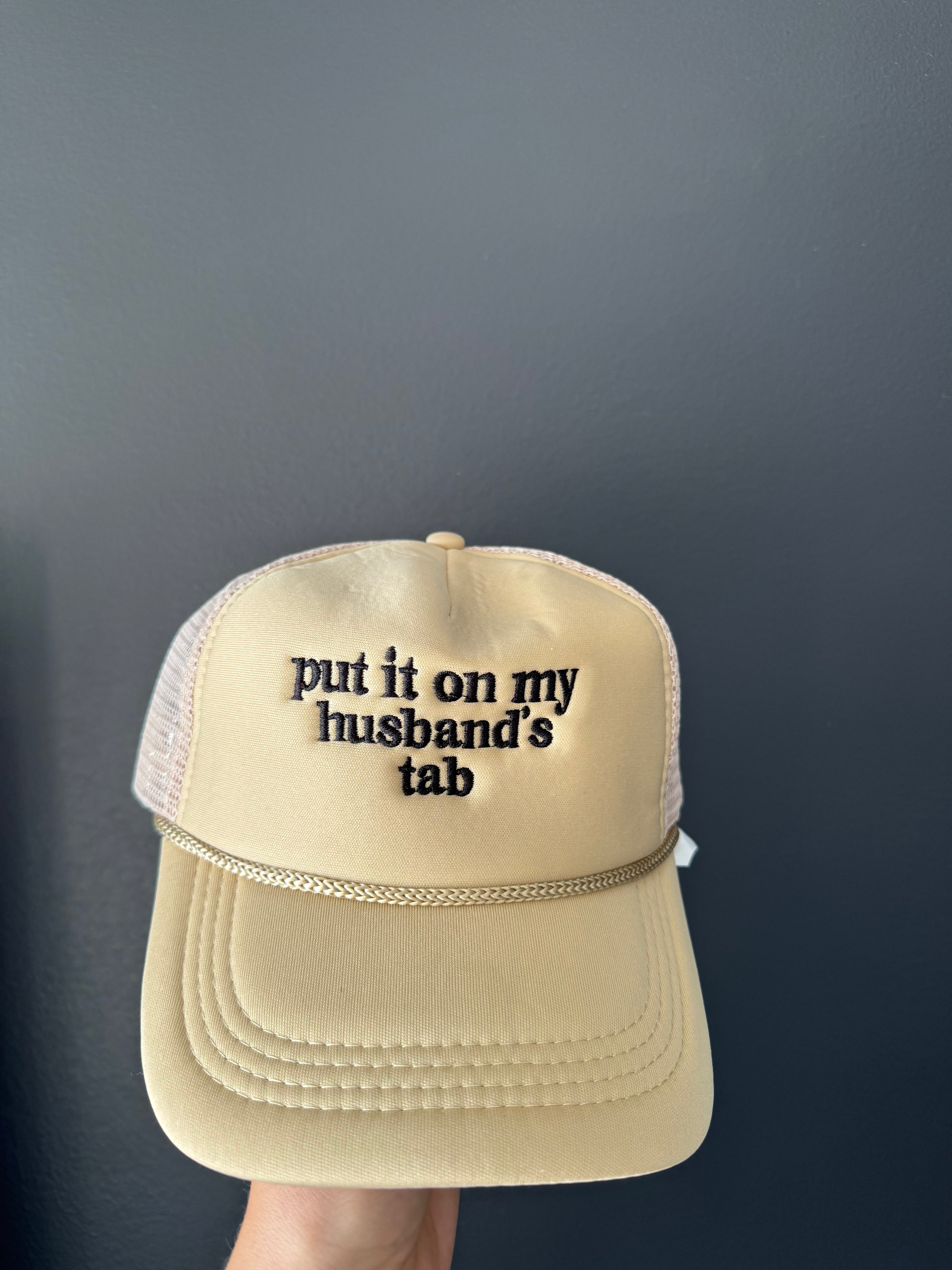 Husband’s Tab Trucker Hat