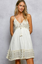 Beautifully beaded babydoll dress