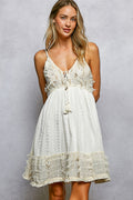 Beautifully beaded babydoll dress