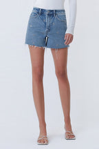 Vervet High-Rise Embroidered Shorts