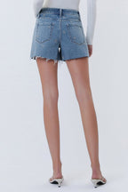 Vervet High-Rise Embroidered Shorts