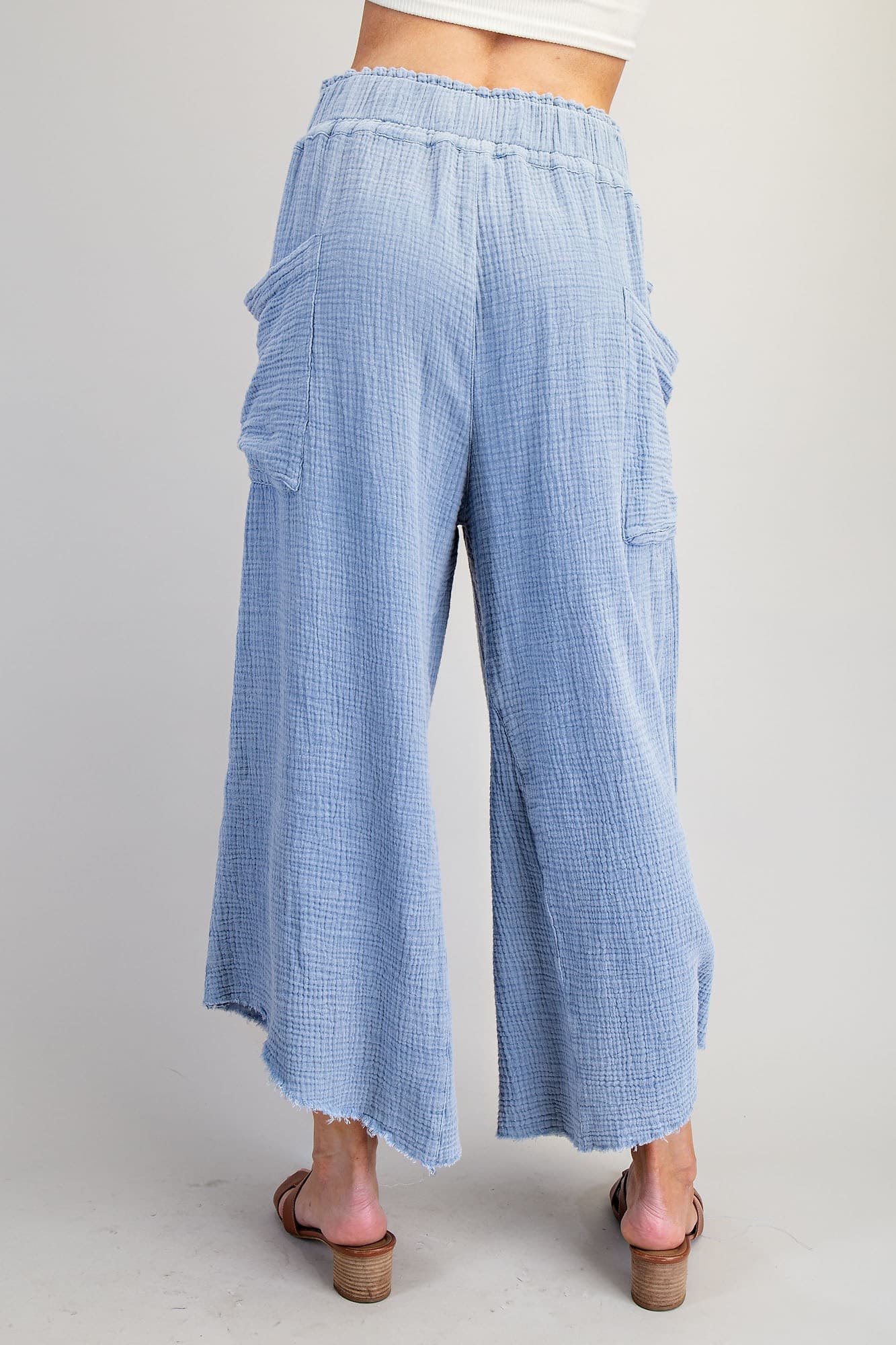 Gauze Wide Leg Pants