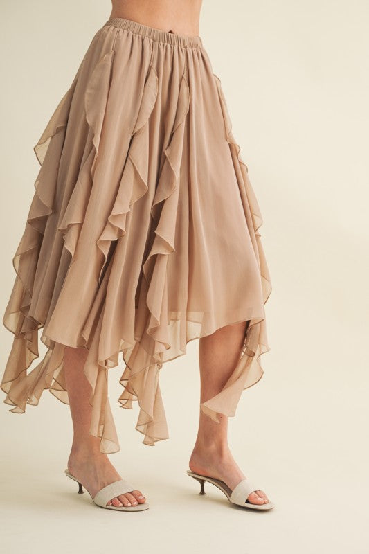 Cascading Ruffle Skirt