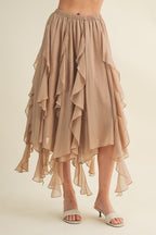 Cascading Ruffle Skirt