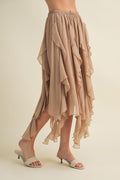 Cascading Ruffle Skirt