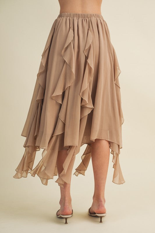 Cascading Ruffle Skirt