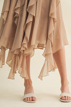 Cascading Ruffle Skirt