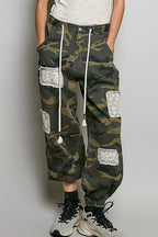 Patched Camo Jogger Pants