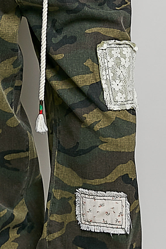 Patched Camo Jogger Pants
