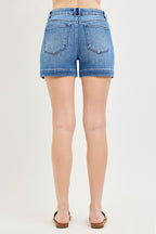 Risen High Rise Cuffed hem shorts