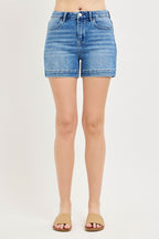 Risen High Rise Cuffed hem shorts