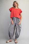 Mineral washed open back top